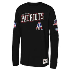 Mitchell & Ness New England Patriots Youth Training Camp Long Sleeve T-Shirt Black