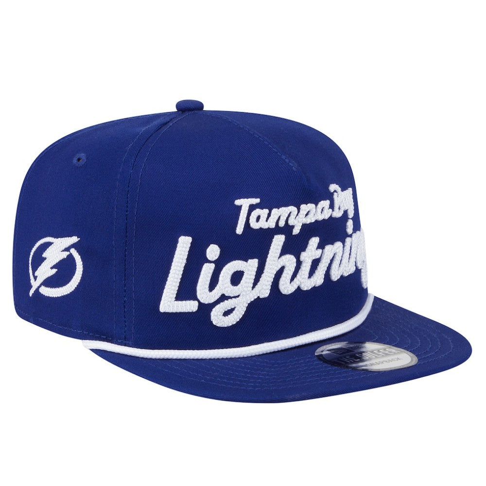 Tampa Bay Lightning New Era Team Text Golfer Adjustable Hat - Blue - NHL 203787572