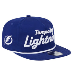 Tampa Bay Lightning New Era Team Text Golfer Adjustable Hat - Blue - NHL 203787572