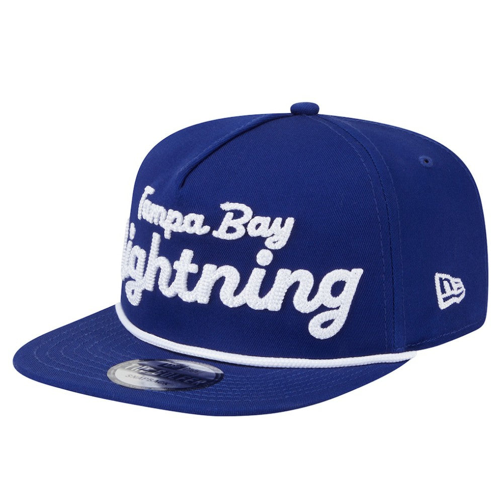 Tampa Bay Lightning New Era Team Text Golfer Adjustable Hat - Blue - NHL 203787572