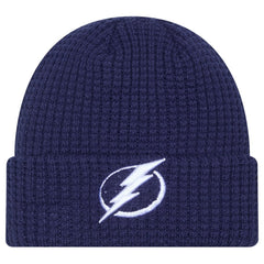 Tampa Bay Lightning New Era Waffle Cuffed Knit Hat - Blue - NHL 203787577