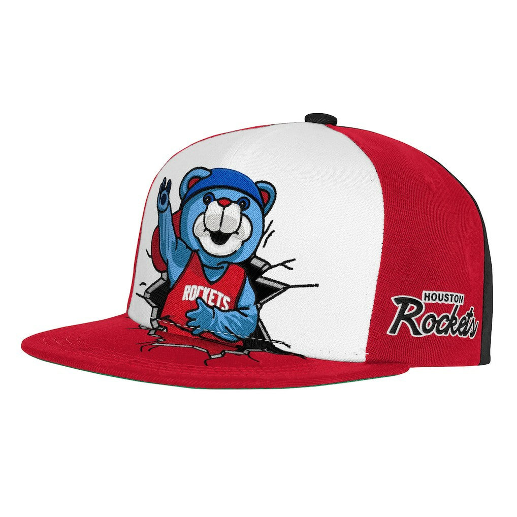 Houston Rockets Youth Mascot Snapback Hat for sale Red | Mitchell & Ness