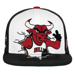 Chicago Bulls Youth Mascot Snapback Hat Black | Mitchell & Ness discount