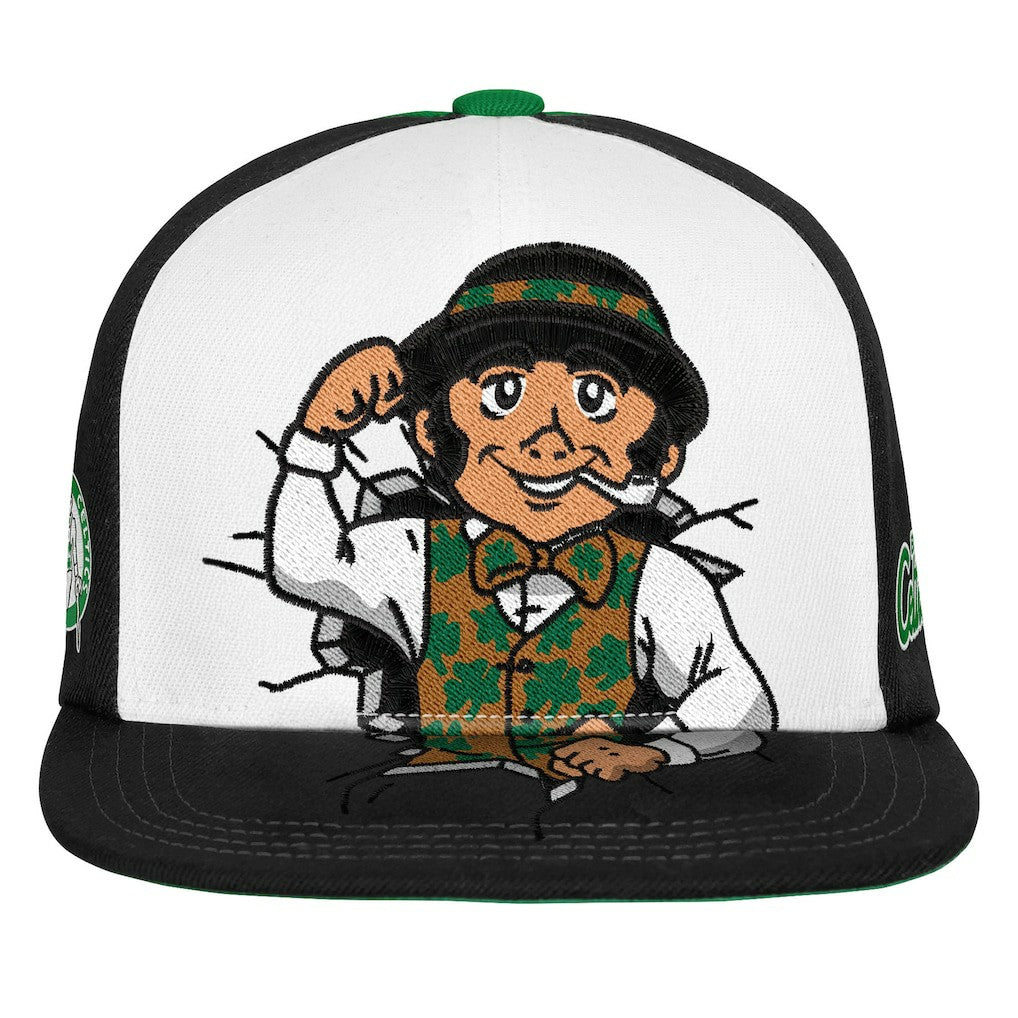 Boston Celtics Youth Mascot Snapback Hat Green | Mitchell & Ness online