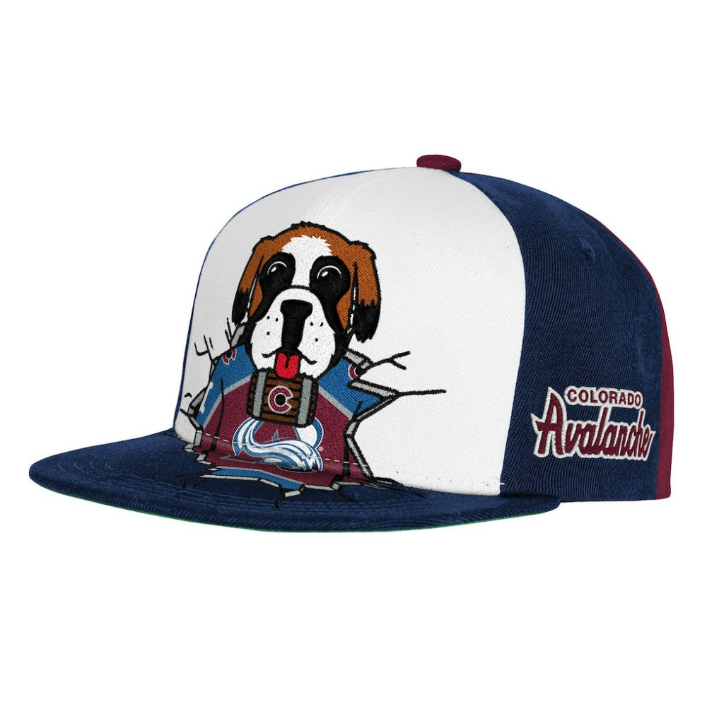 Colorado Avalanche Mitchell & Ness Youth Mascot Snapback Hat - Maroon - NHL 203788031