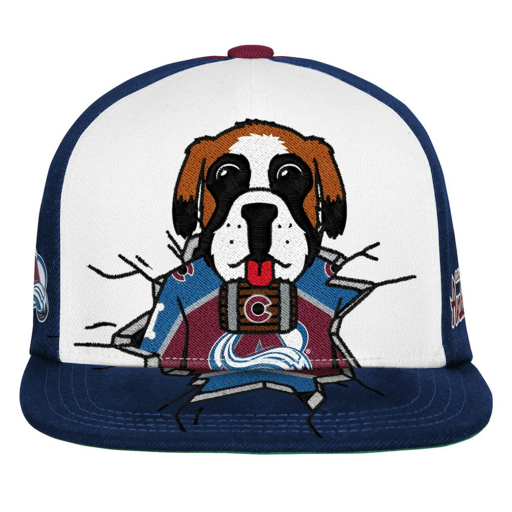 Colorado Avalanche Mitchell & Ness Youth Mascot Snapback Hat - Maroon - NHL 203788031