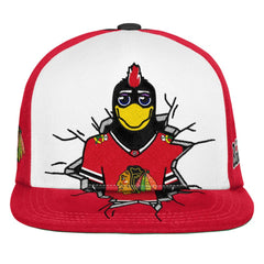 Chicago Blackhawks Mitchell & Ness Youth Mascot Snapback Hat - Red - NHL 203788032