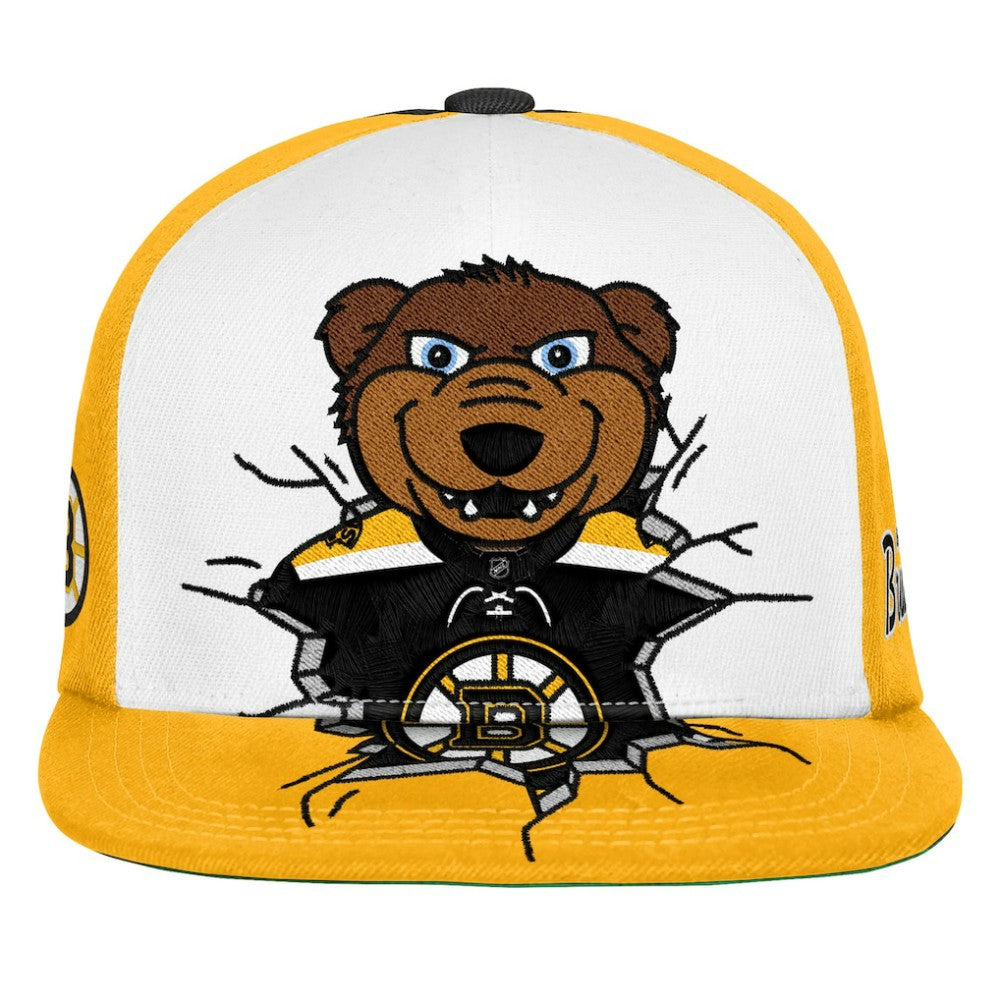 Boston Bruins Mitchell & Ness Youth Mascot Snapback Hat - Black - NHL 203788033