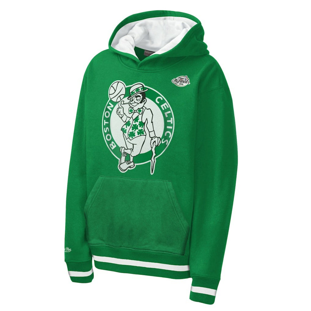 Boston Celtics Youth Playmaker Fashion Fleece Hoodie Kelly Green | Mitchell & Ness for sale