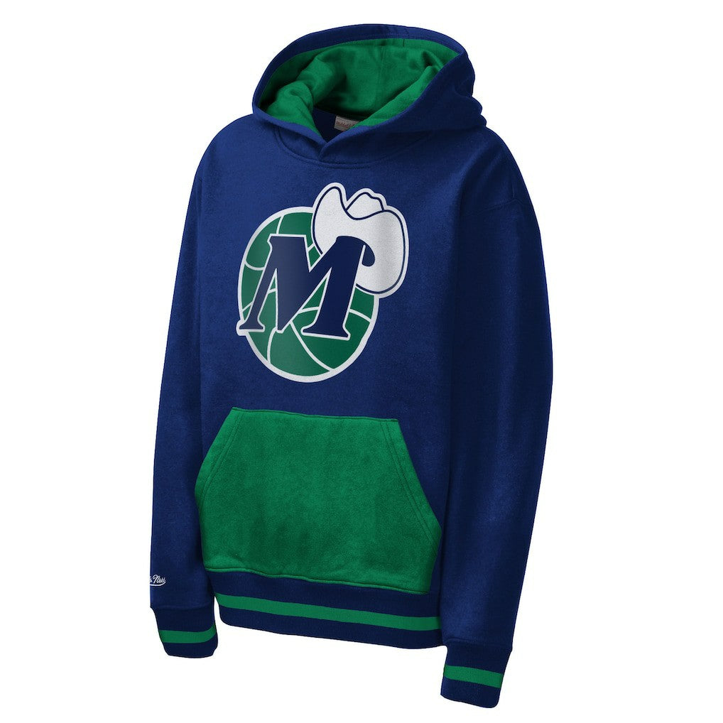 Dallas Mavericks Youth Playmaker Fashion Fleece Hoodie for sale Navy | Mitchell & Ness online