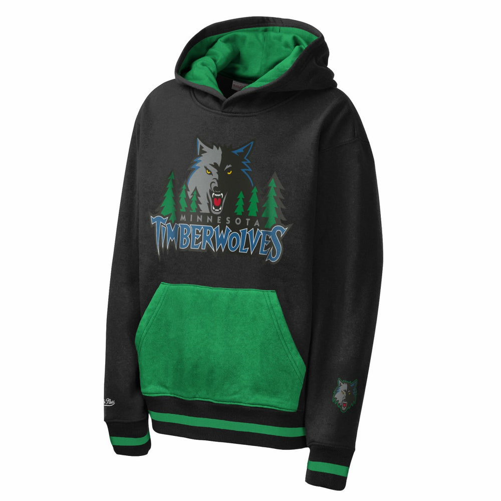 Minnesota Timberwolves Youth Playmaker Fashion Fleece Hoodie Navy | Mitchell & Ness outlet