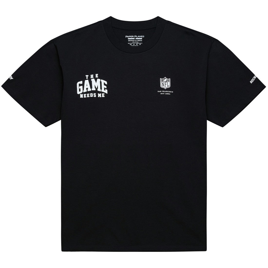 Super Bowl LX Roc Nation x Paper Planes x NFL T-Shirt Black