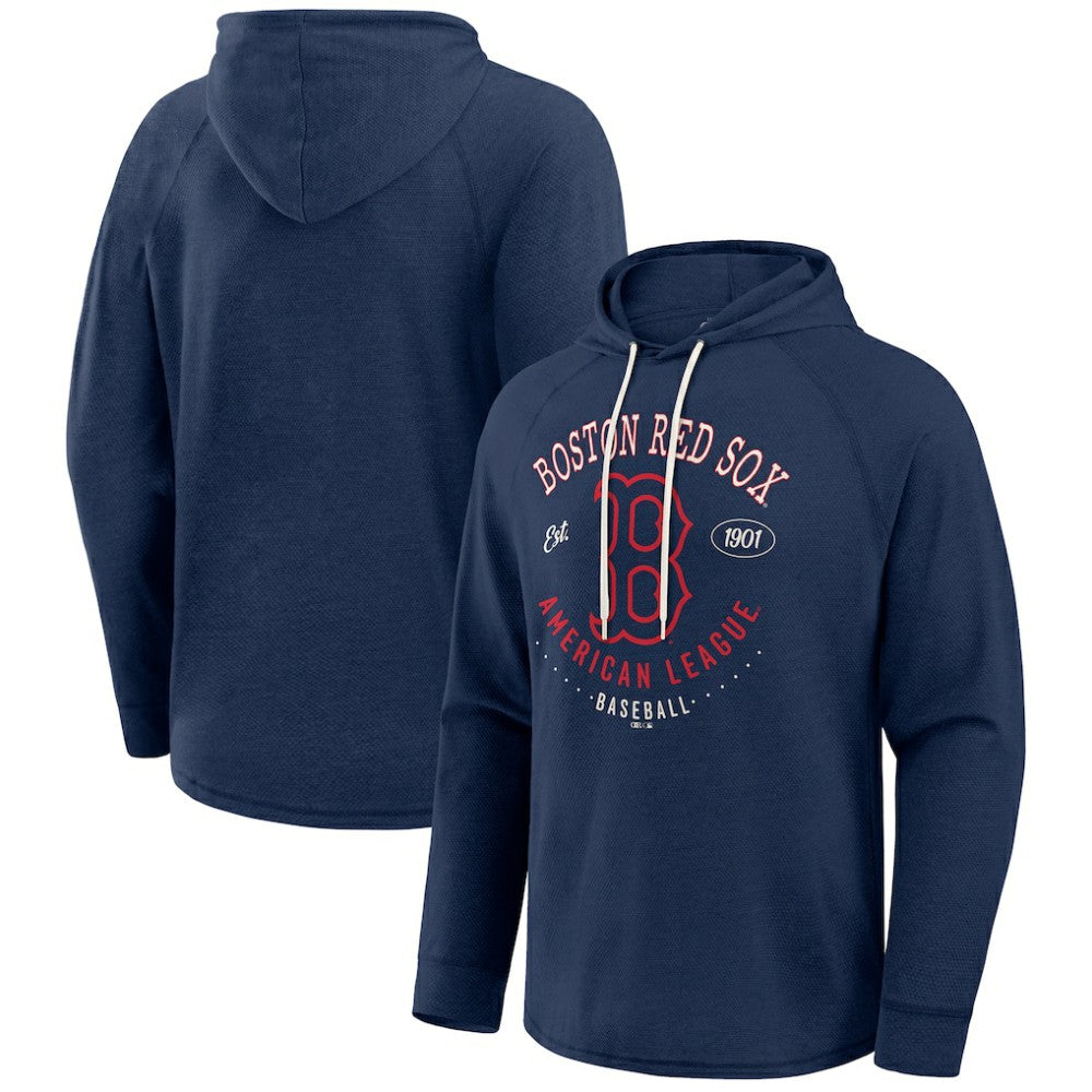 Boston Red Sox Darius Rucker Collection by Fanatics Raglan Hooded Long Sleeve T-Shirt - Navy - Fanatics Discount