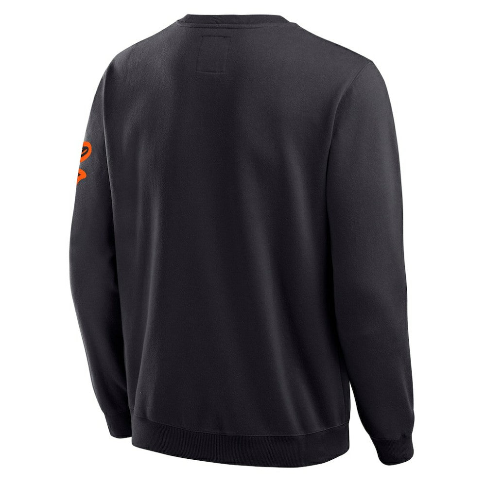 Baltimore Orioles Darius Rucker Collection by Fanatics Washed Crew Neck Pullover Sweatshirt - Black - Fanatics Lifestyle
