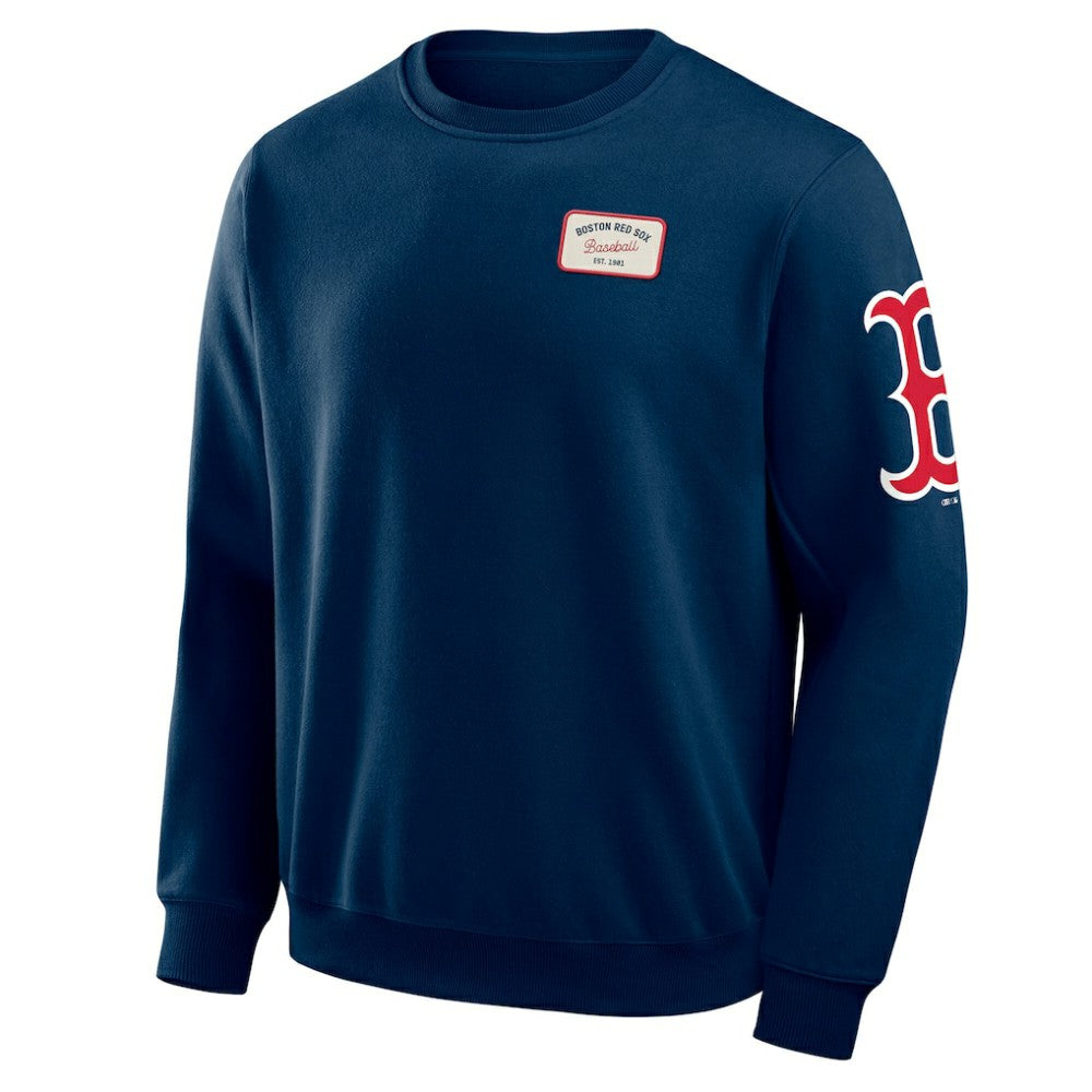 Boston Red Sox Darius Rucker Collection by Fanatics Washed Crew Neck Pullover Sweatshirt - Navy - Fanatics Sale