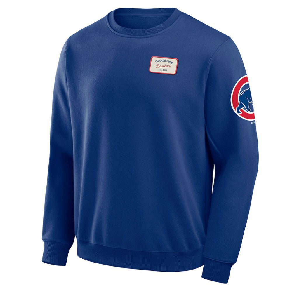 Chicago Cubs Darius Rucker Collection by Fanatics Washed Crew Neck Pullover Sweatshirt - Royal - Fanatics on Sale