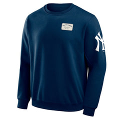 New York Yankees Darius Rucker Collection by Fanatics Washed Crew Neck Pullover Sweatshirt - Navy - Fanatics Lifestyle