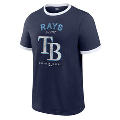 Tampa Bay Rays Darius Rucker Collection by Fanatics Washed Ringer T-Shirt - Navy - Fanatics Online