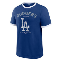 Los Angeles Dodgers Darius Rucker Collection by Fanatics Washed Ringer T-Shirt - Royal - Fanatics on Sale