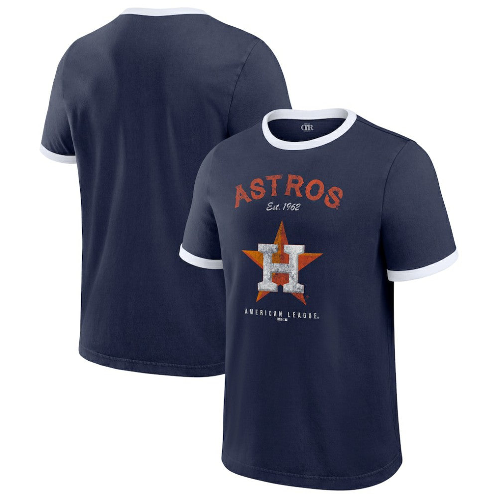 Houston Astros Darius Rucker Collection by Fanatics Washed Ringer T-Shirt - Navy - Fanatics Lifestyle