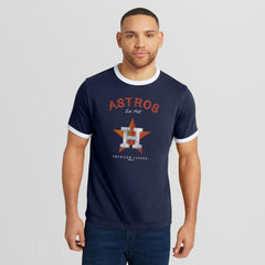Houston Astros Darius Rucker Collection by Fanatics Washed Ringer T-Shirt - Navy - Fanatics Lifestyle