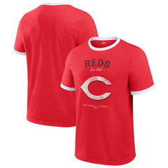 Cincinnati Reds Darius Rucker Collection by Fanatics Washed Ringer T-Shirt - Red - Fanatics Lifestyle