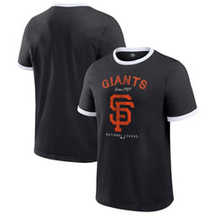 San Francisco Giants Darius Rucker Collection by Fanatics Washed Ringer T-Shirt - Black - Fanatics on Sale