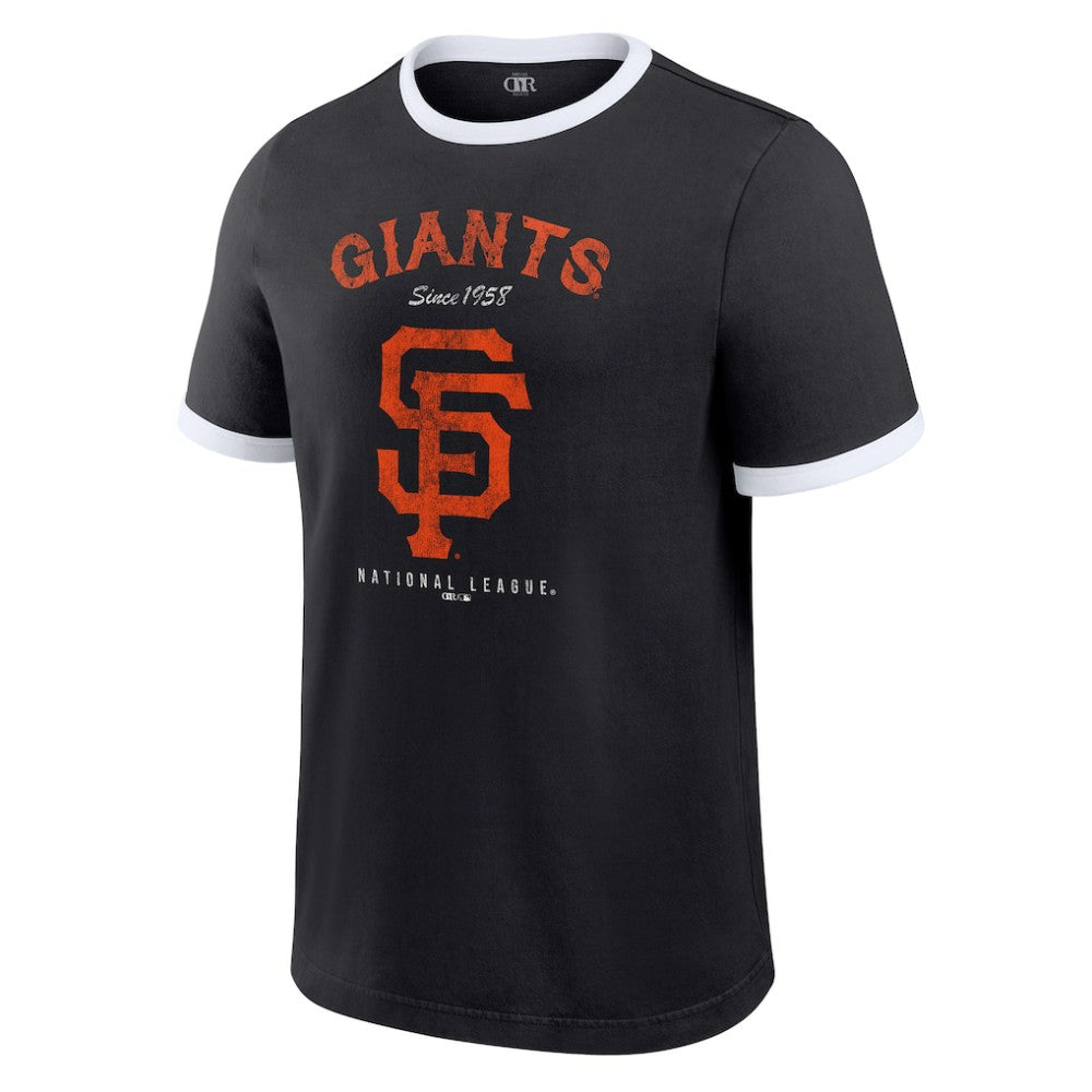San Francisco Giants Darius Rucker Collection by Fanatics Washed Ringer T-Shirt - Black - Fanatics on Sale