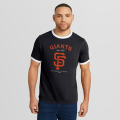 San Francisco Giants Darius Rucker Collection by Fanatics Washed Ringer T-Shirt - Black - Fanatics on Sale