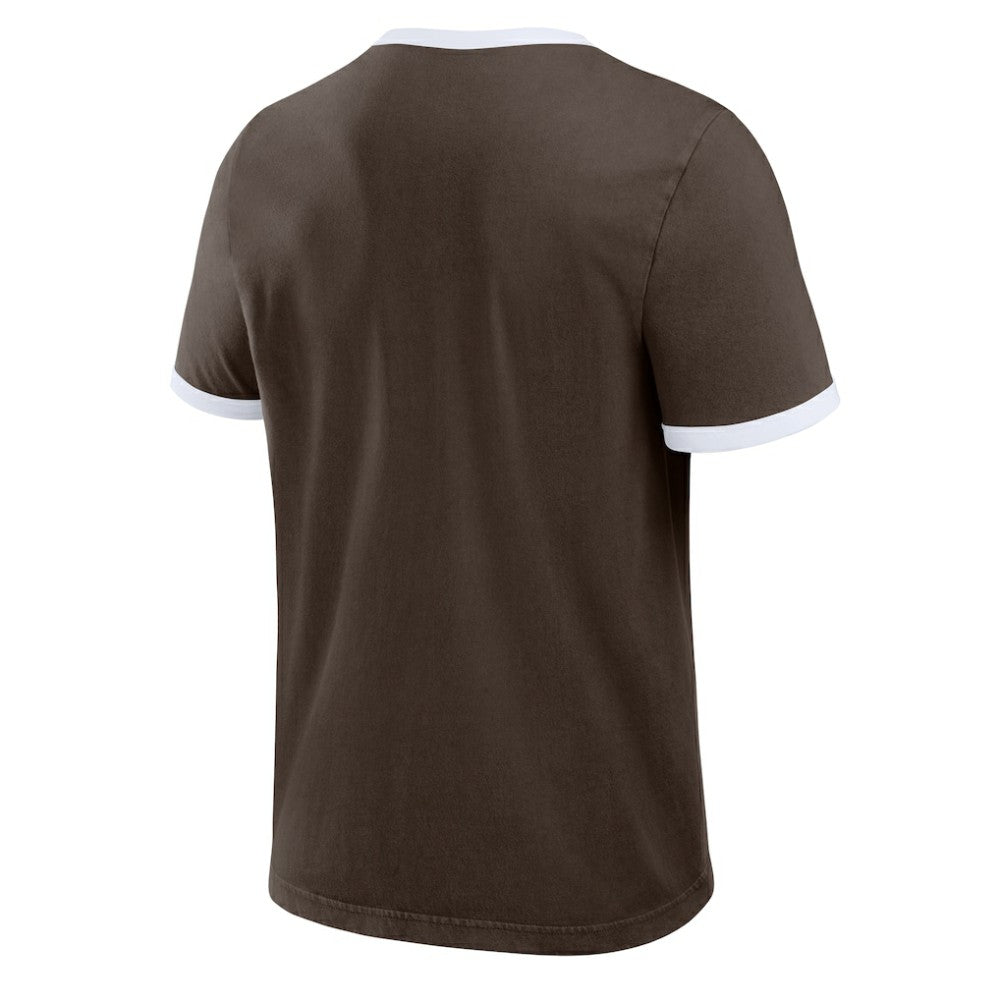 San Diego Padres Darius Rucker Collection by Fanatics Washed Ringer T-Shirt - Brown - Fanatics Discount