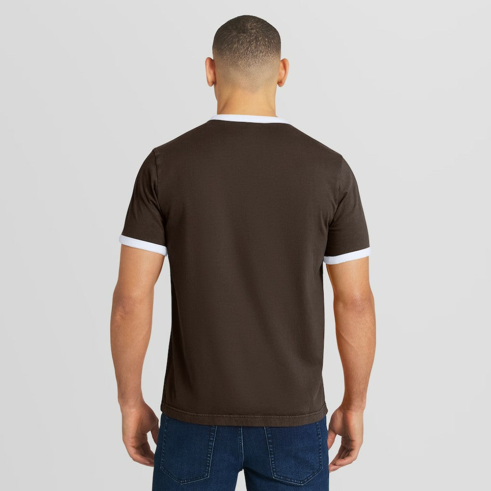 San Diego Padres Darius Rucker Collection by Fanatics Washed Ringer T-Shirt - Brown - Fanatics Discount