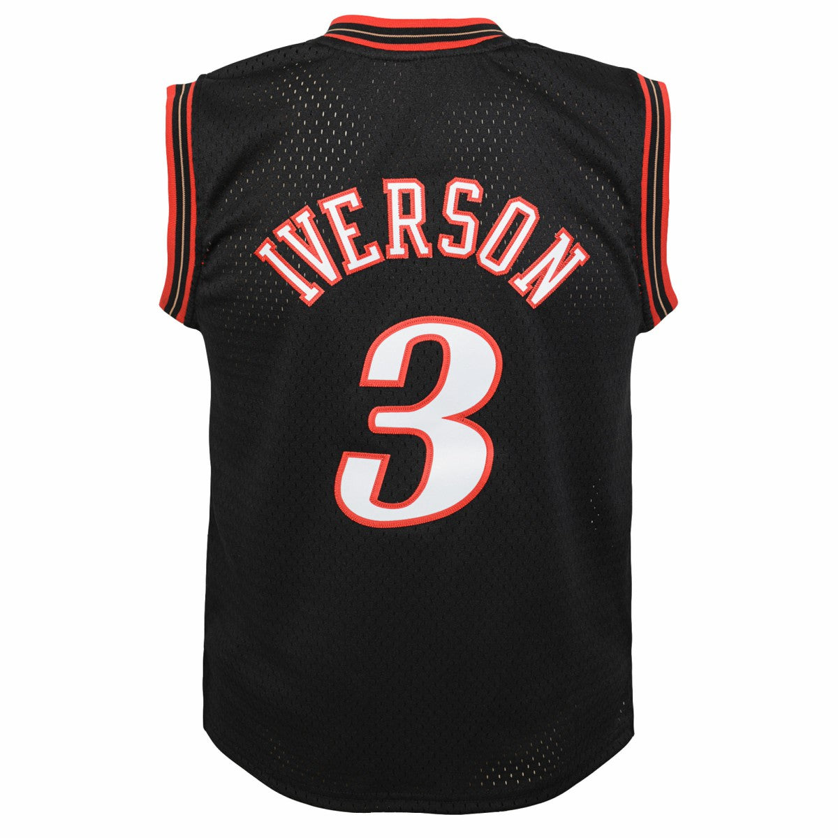 Allen Iverson Philadelphia 76ers Youth 2000-01 Swingman Road Jersey Black | Mitchell & Ness Lifestyle