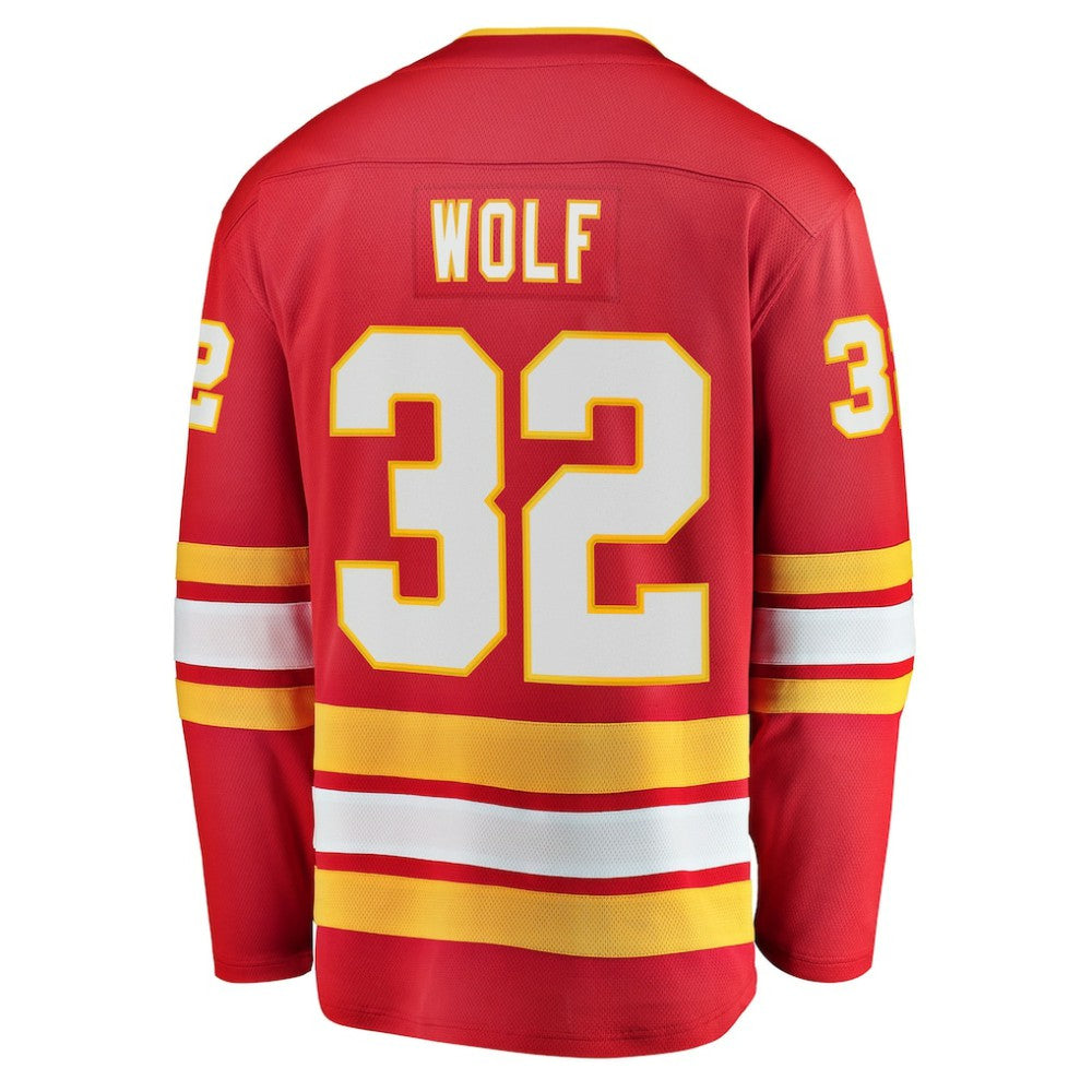 Dustin Wolf Calgary Flames Fanatics Home Breakaway Jersey - Red - NHL 203789032