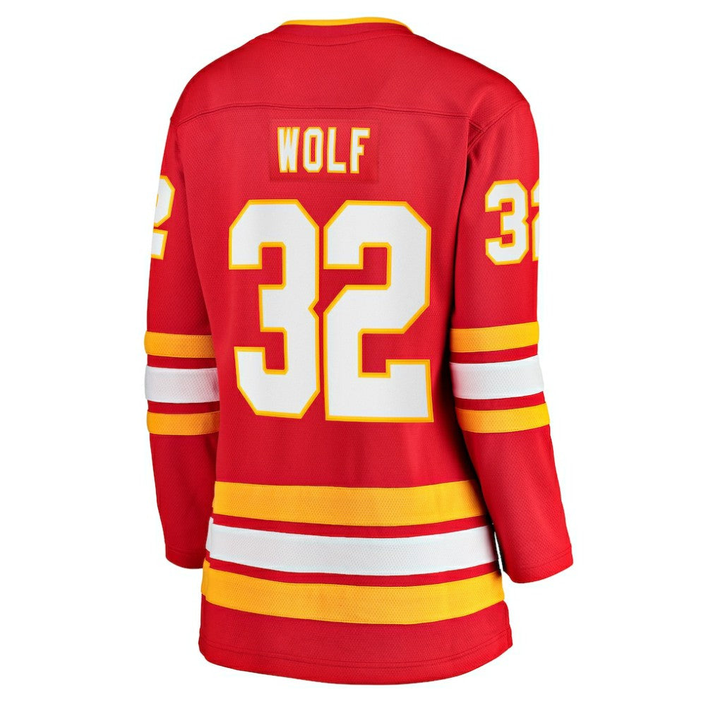 Dustin Wolf Calgary Flames Fanatics Women's Home Breakaway Jersey - Red - NHL 203789033