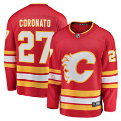 Matt Coronato Calgary Flames Fanatics Home Breakaway Jersey - Red - NHL 203789034