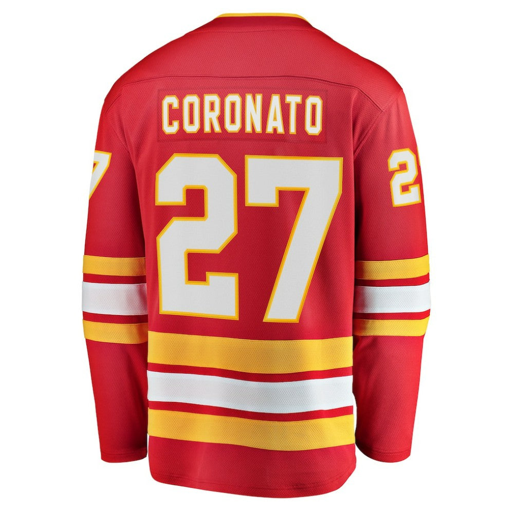 Matt Coronato Calgary Flames Fanatics Home Breakaway Jersey - Red - NHL 203789034