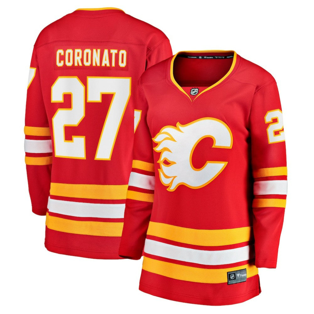 Matt Coronato Calgary Flames Fanatics Women's Home Breakaway Jersey - Red - NHL 203789035