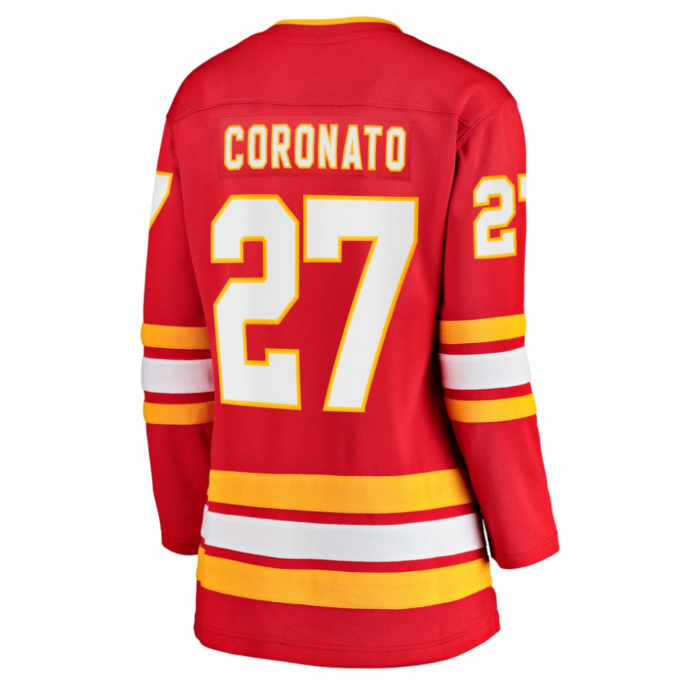 Matt Coronato Calgary Flames Fanatics Women's Home Breakaway Jersey - Red - NHL 203789035