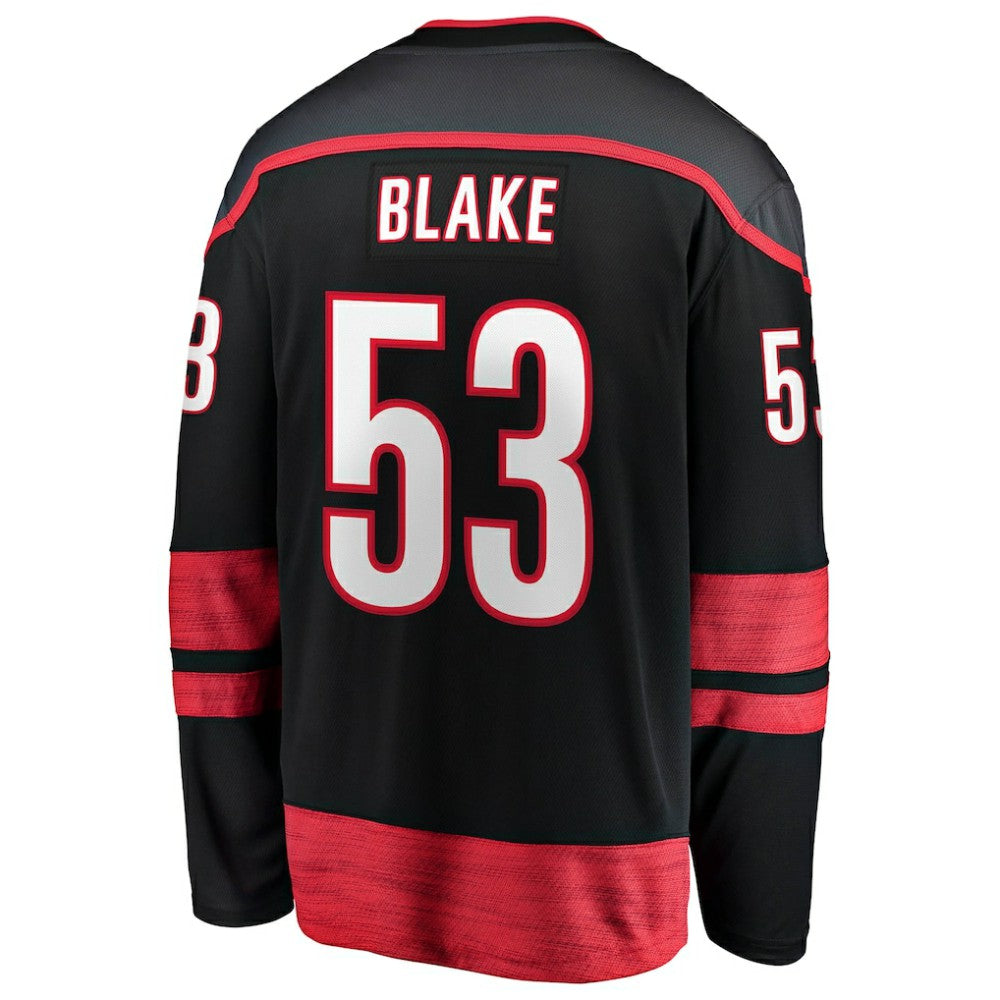 Jackson Blake Carolina Hurricanes Fanatics Home Breakaway Jersey - Black - NHL 203789036