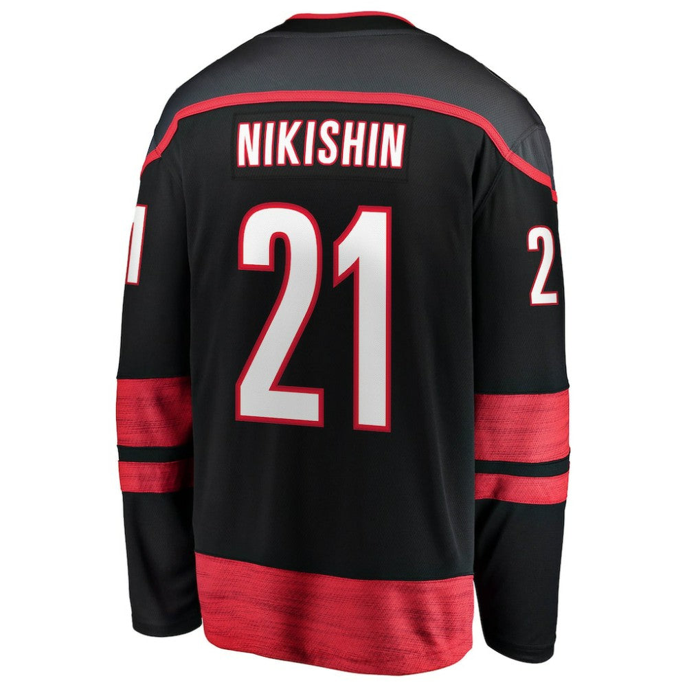 Alexander Nikishin Carolina Hurricanes Fanatics Home Breakaway Jersey - Black - NHL 203789038