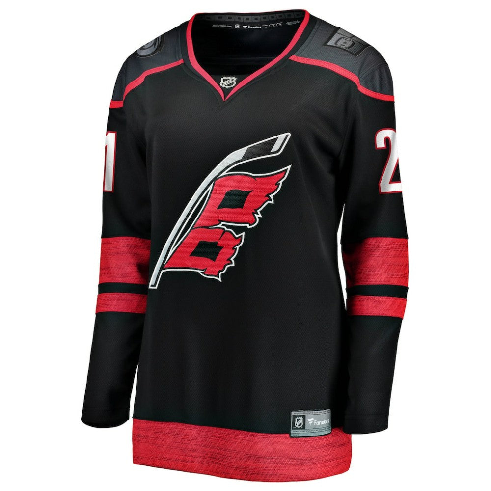 Alexander Nikishin Carolina Hurricanes Fanatics Women's Home Breakaway Jersey - Black - NHL 203789039