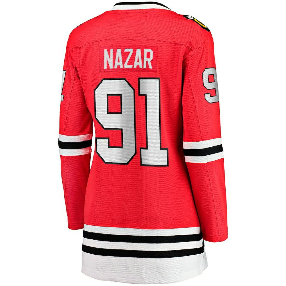 Frank Nazar Chicago Blackhawks Fanatics Women's Home Breakaway Jersey - Red - NHL 203789041