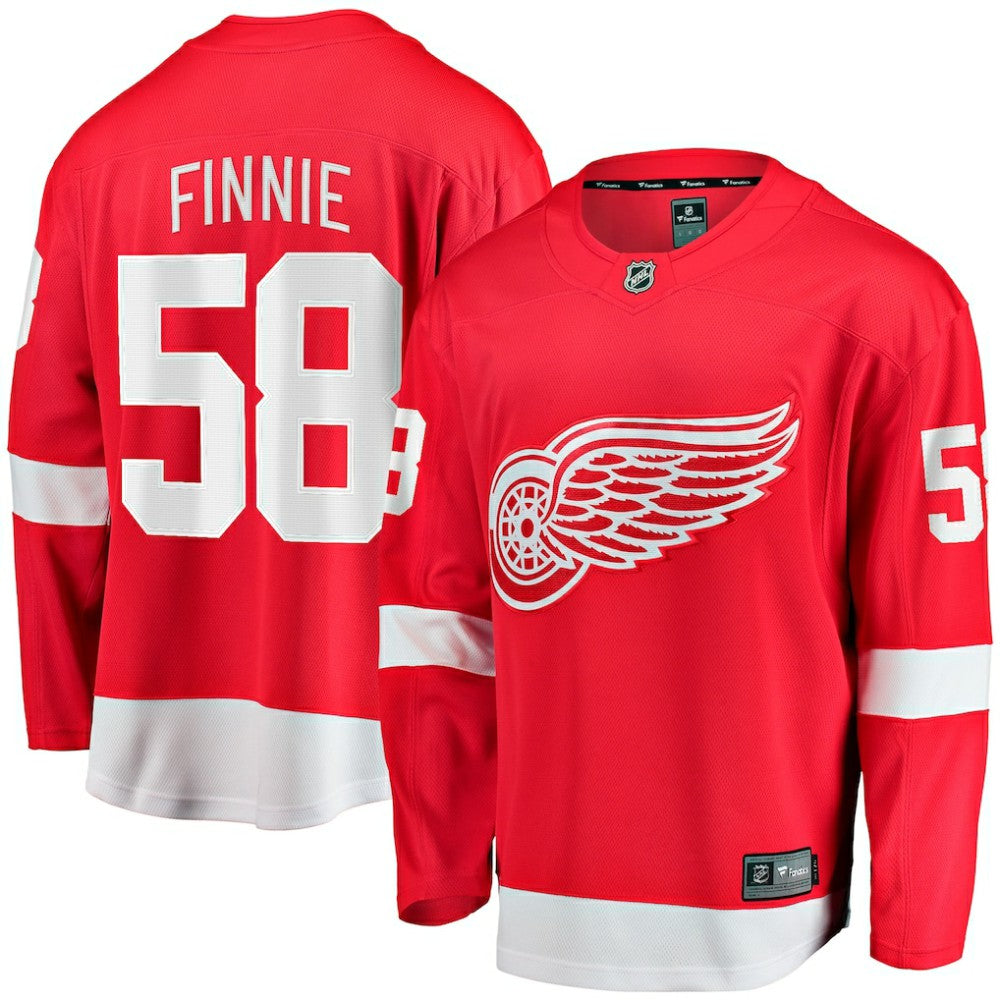 Emmitt Finnie Detroit Red Wings Fanatics Home Breakaway Jersey - Red - NHL 203789055