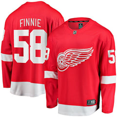 Emmitt Finnie Detroit Red Wings Fanatics Home Breakaway Jersey - Red - NHL 203789055