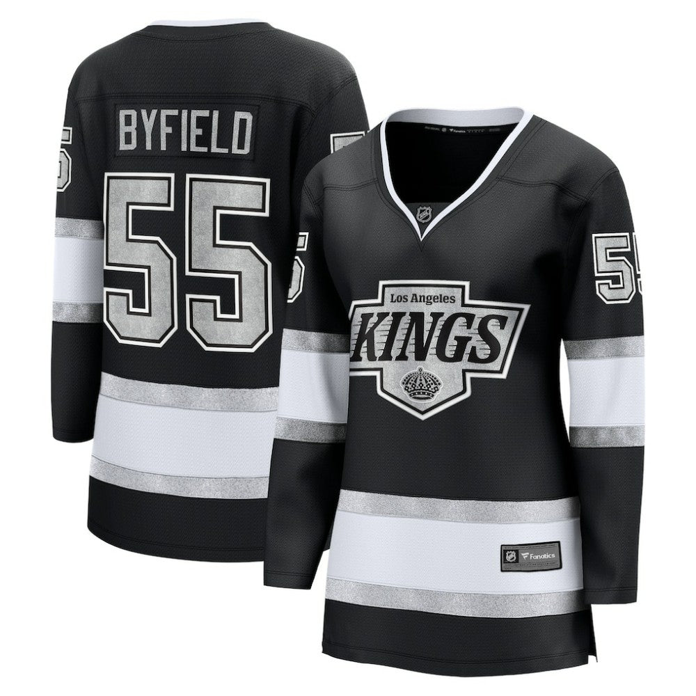 Quinton Byfield Los Angeles Kings Fanatics Women's Home Breakaway Jersey - Black - NHL 203789058