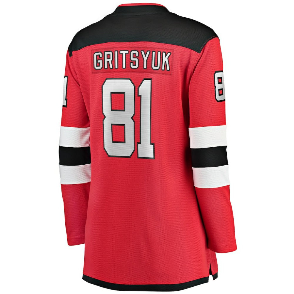 Arseny Gritsyuk New Jersey Devils Fanatics Women's Home Breakaway Jersey - Red - NHL 203789062
