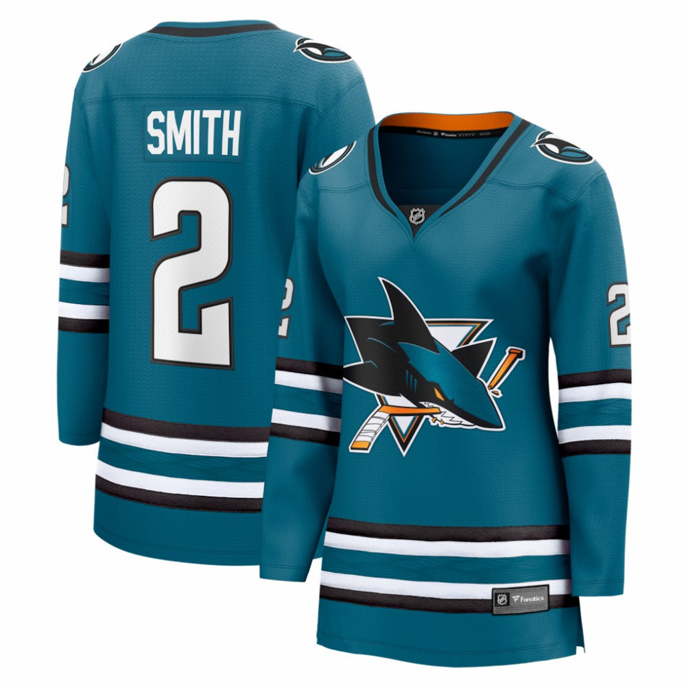 Will Smith San Jose Sharks Fanatics Women's Home Breakaway Jersey - Teal - NHL 203789066