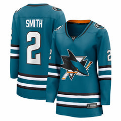 Will Smith San Jose Sharks Fanatics Women's Home Breakaway Jersey - Teal - NHL 203789066