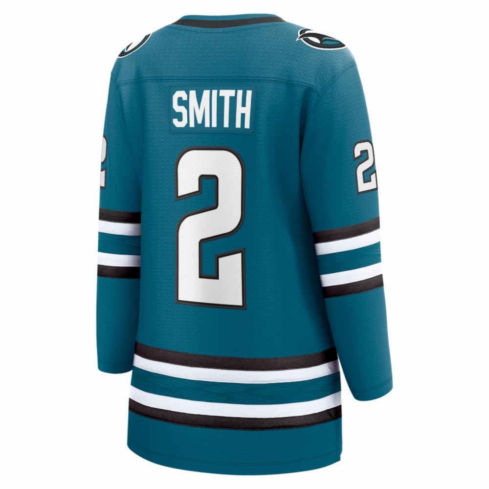 Will Smith San Jose Sharks Fanatics Women's Home Breakaway Jersey - Teal - NHL 203789066