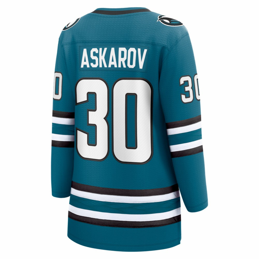 Yaroslav Askarov San Jose Sharks Fanatics Women's Home Breakaway Jersey - Teal - NHL 203789068